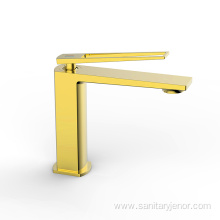 Luxury Bathroom Gold Single Handle Basin Faucet